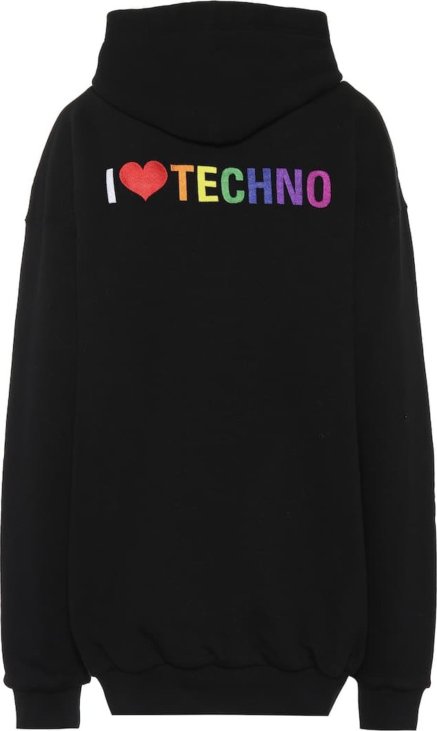 Balenciaga I Love Techno cotton hoodie