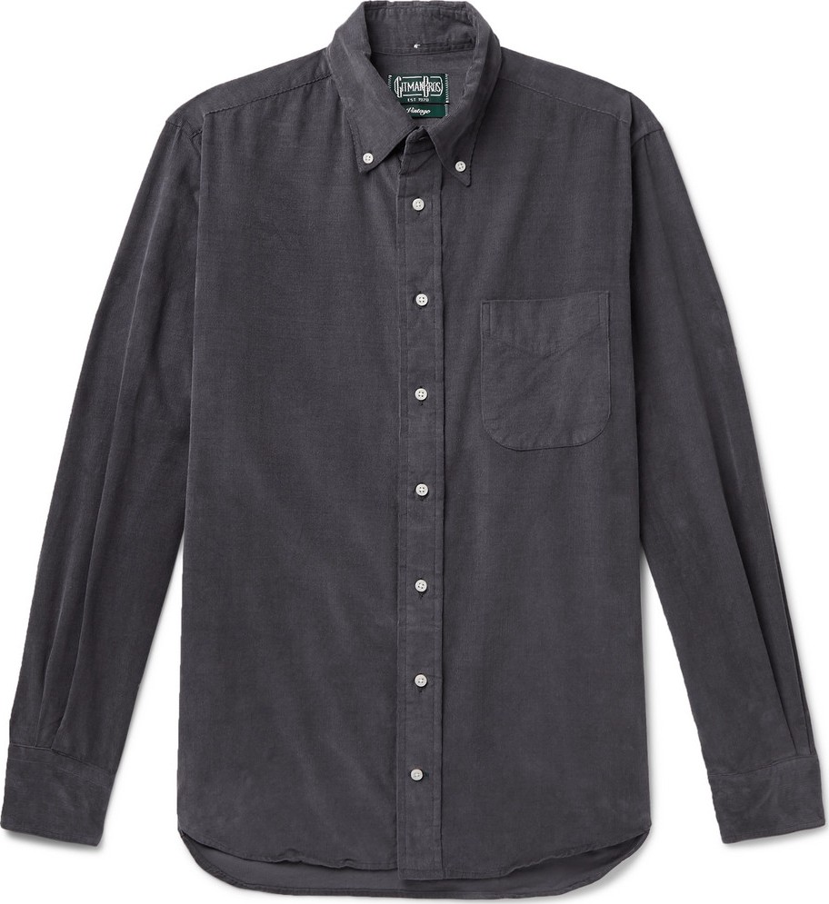 Gitman Vintage Button-Down Collar Cotton-Corduroy Shirt