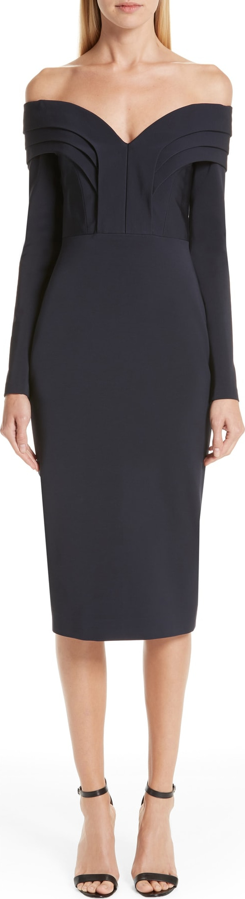 Cushnie Et Ochs Elisie Off the Shoulder Pencil Dress