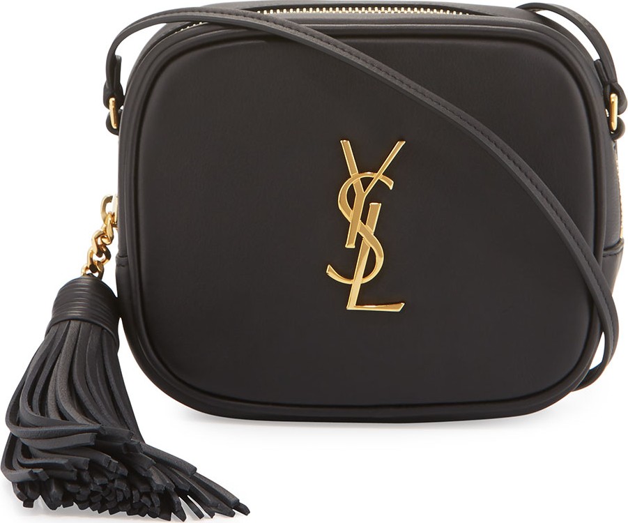 Saint Laurent Monogram YSL Blogger Crossbody Bag, Black