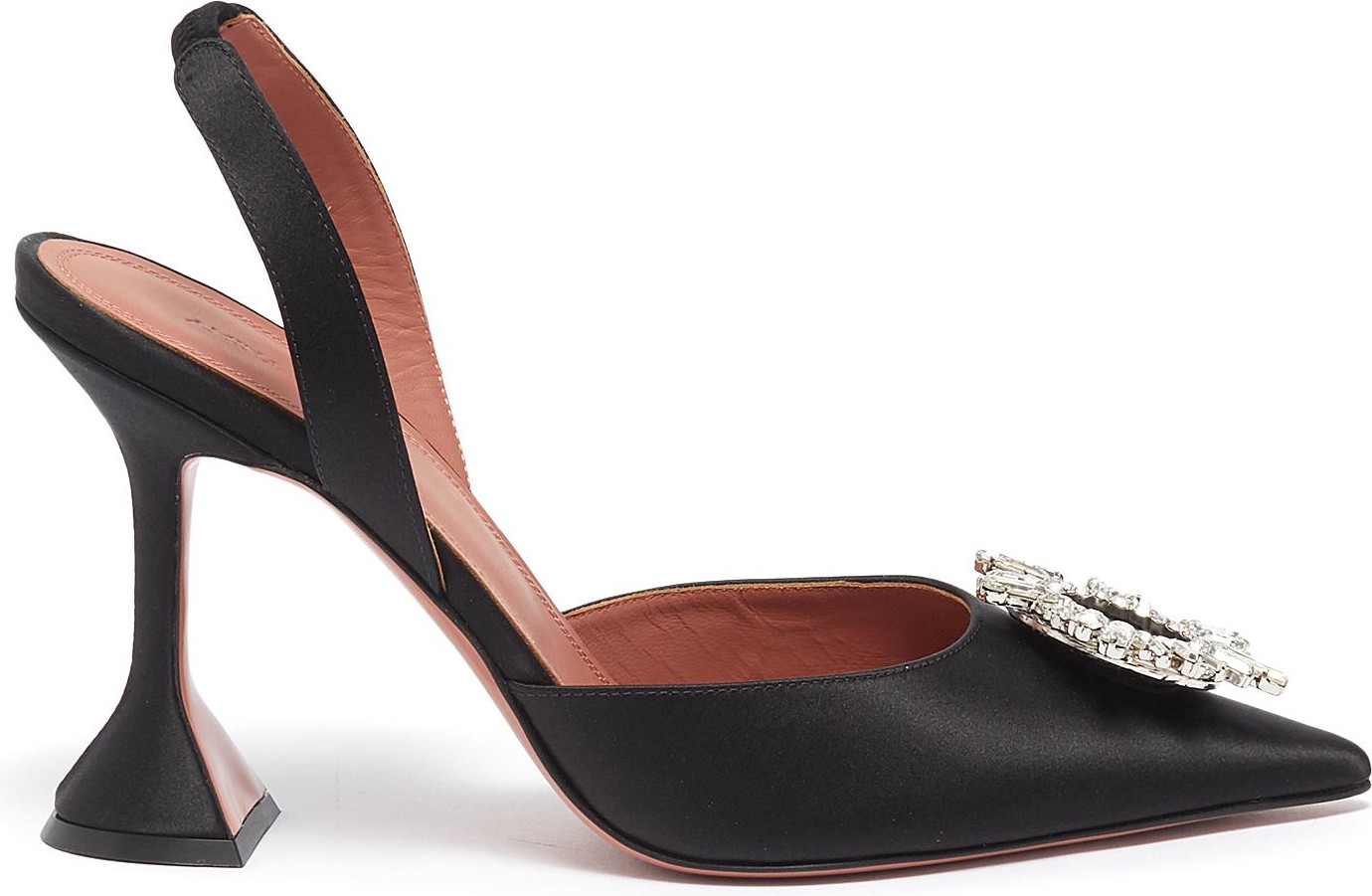 Amina Muaddi '''''''Begum' crystal brooch slingback pumps