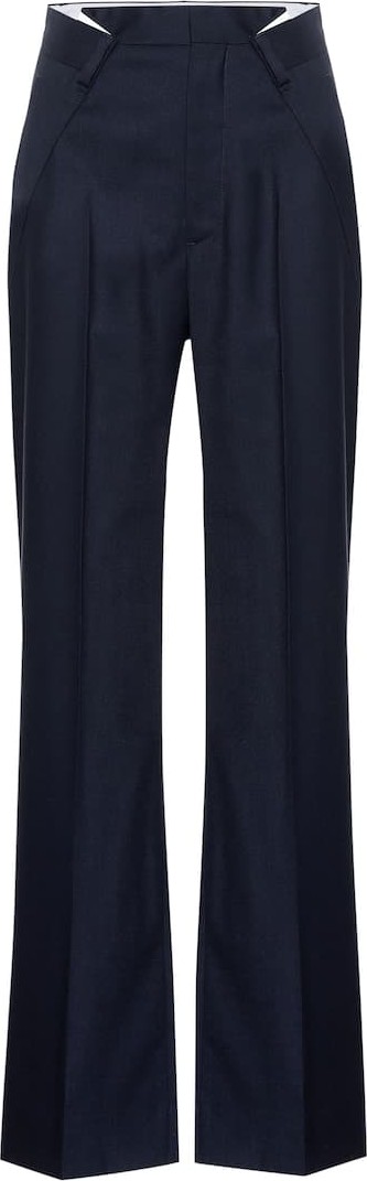 Maison Margiela Wool-blend wide-leg pants