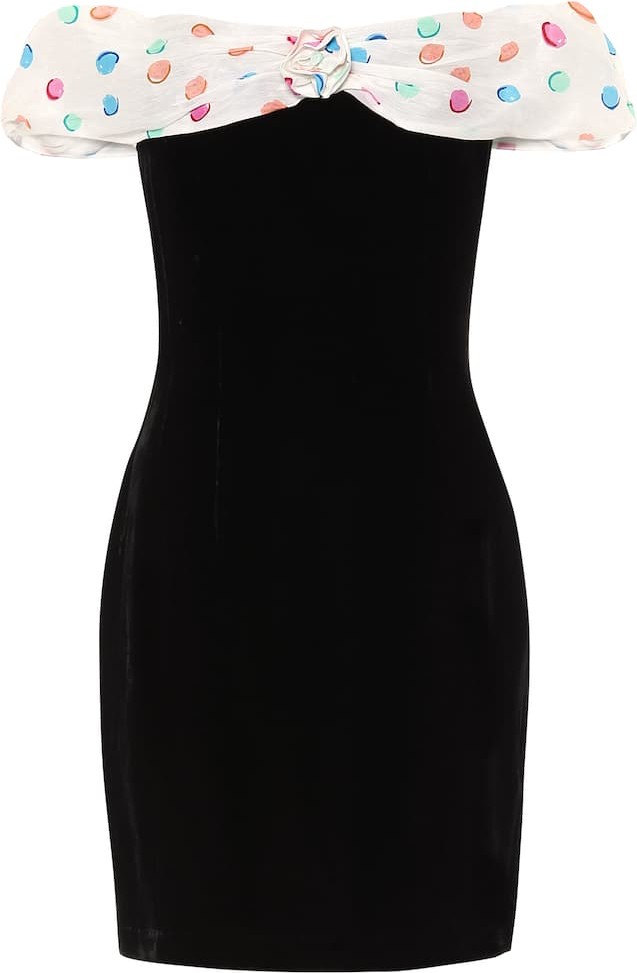 RIXO LONDON Florence velvet minidress