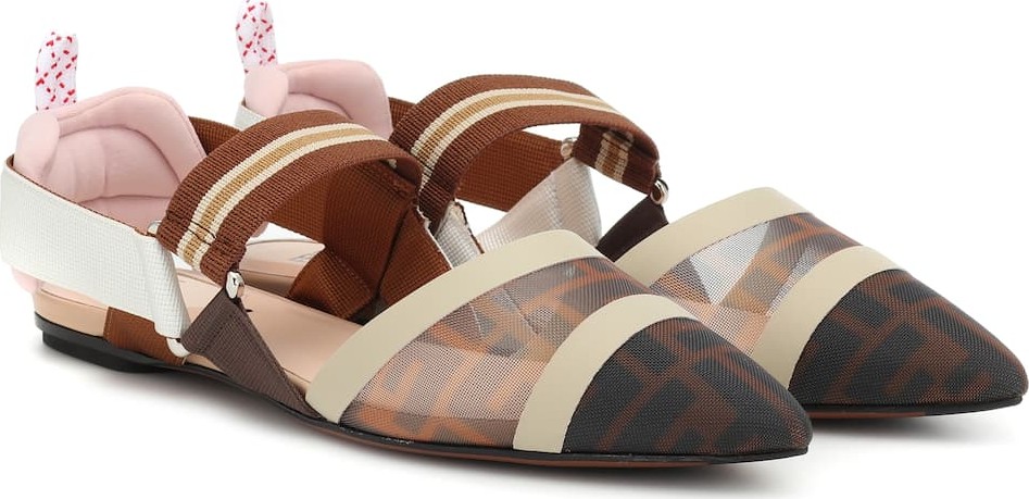 Fendi Colibri slingback ballet flats