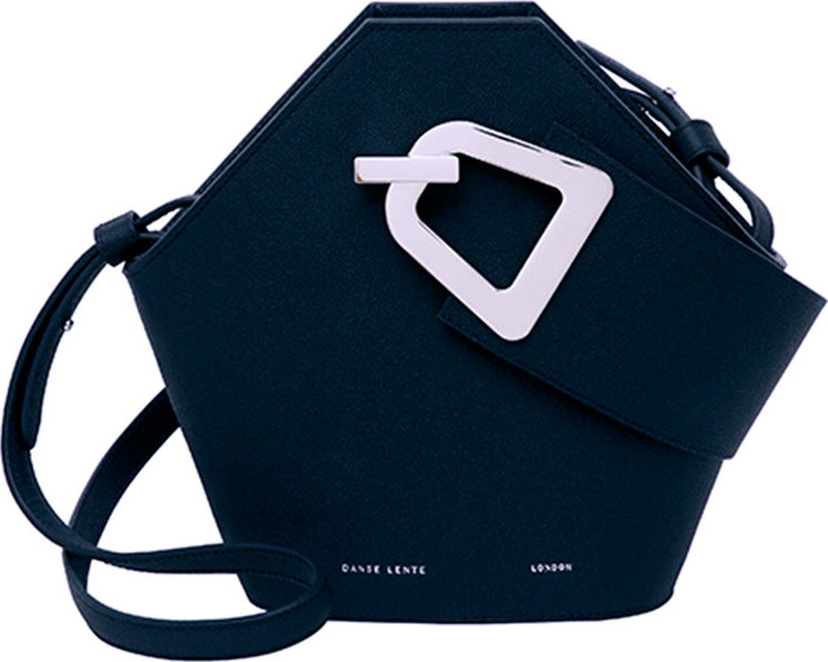 Danse Lente Mini Johnny Leather Hexagon Shoulder Bag