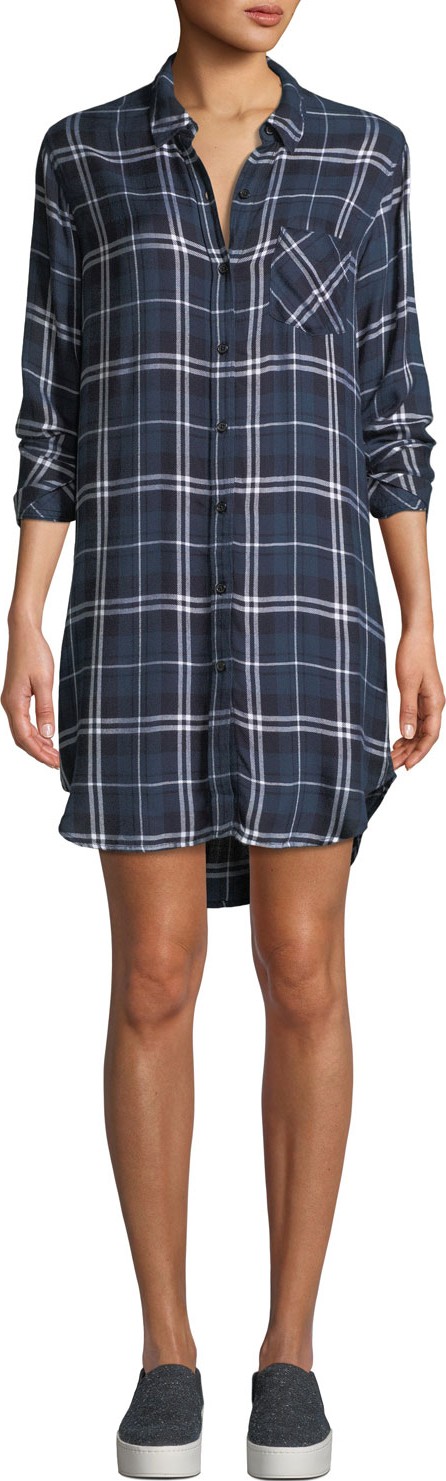 RAILS Bianca Plaid Long-Sleeve Shirtdress