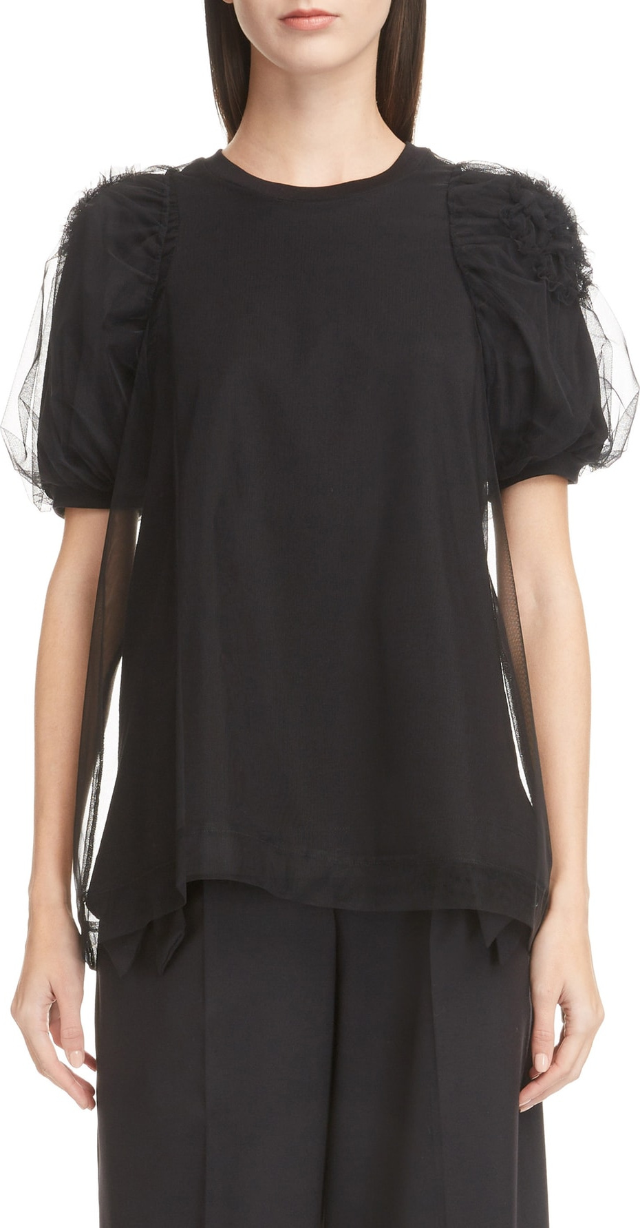 Simone Rocha Tulle Overlay Tee