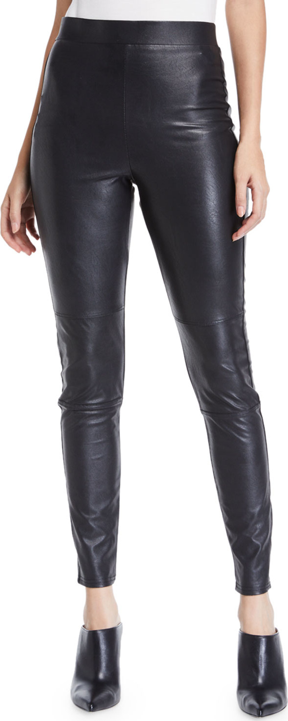 Splendid Faux-Leather Pull-On Leggings