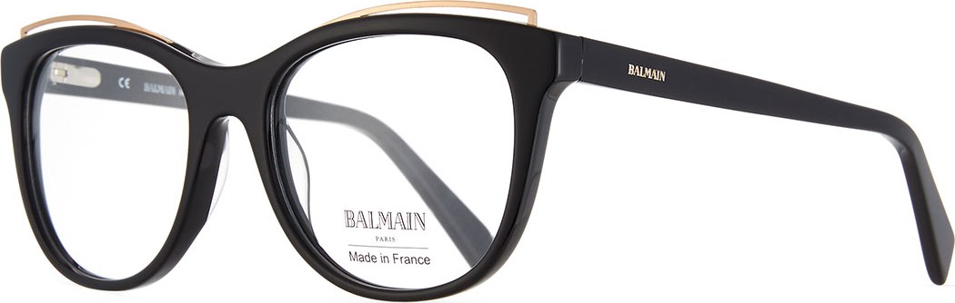 Balmain Modified Cat-Eye Acetate Optical Frames