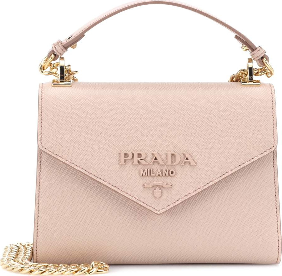 Prada Monochrome leather shoulder bag