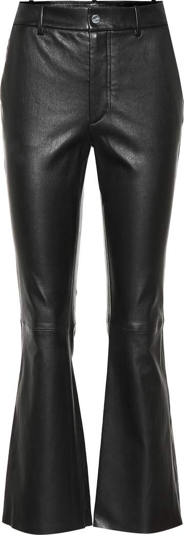 Helmut Lang Flared leather pants