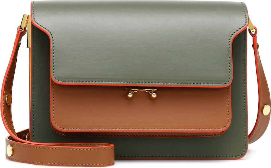 Marni Trunk leather shoulder bag