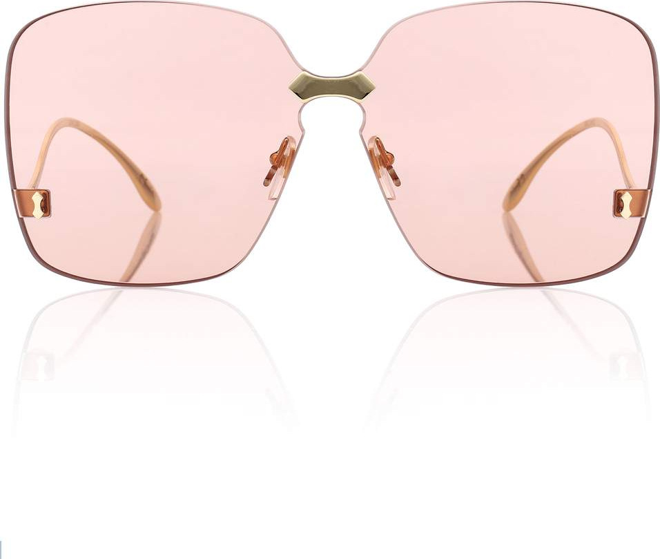 Gucci Square-frame rimless sunglasses