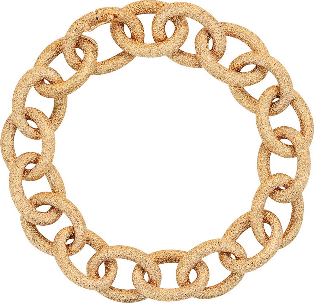 Carolina Bucci 18k Gold Florentine Finish Links Bracelet