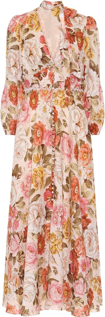 Zimmermann Bonita floral linen dress