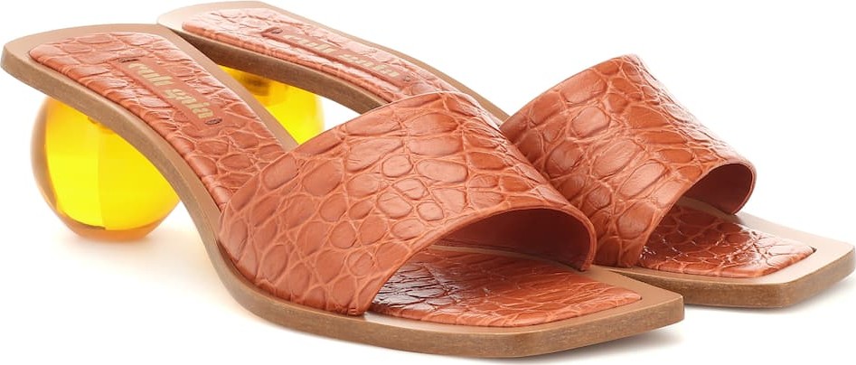 Cult Gaia Tao croc-effect leather sandals