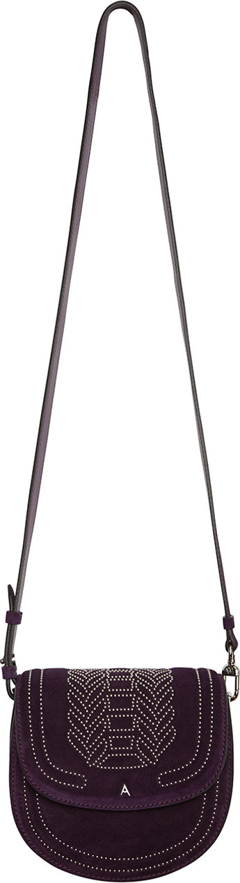 Altuzarra Ghianda Mini Suede Saddle Shoulder Bag