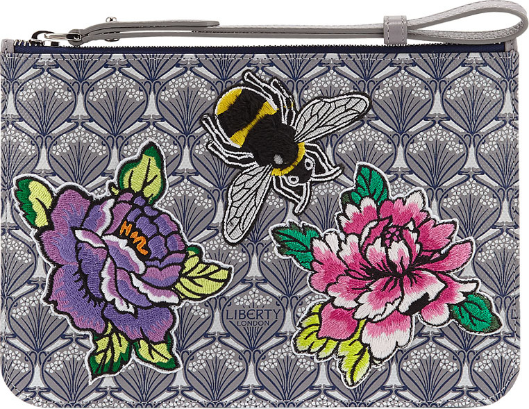 Liberty London Multi-Patch Wristlet Bag