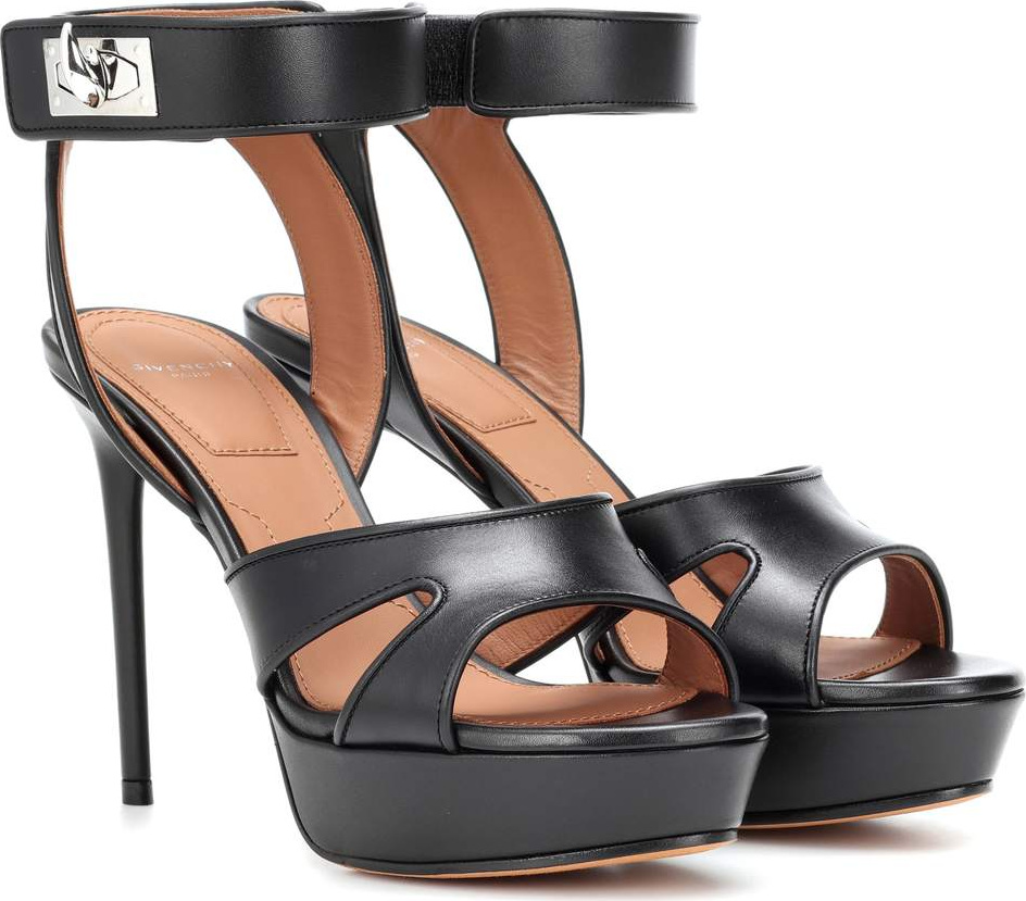 Givenchy Shark leather plateau sandals