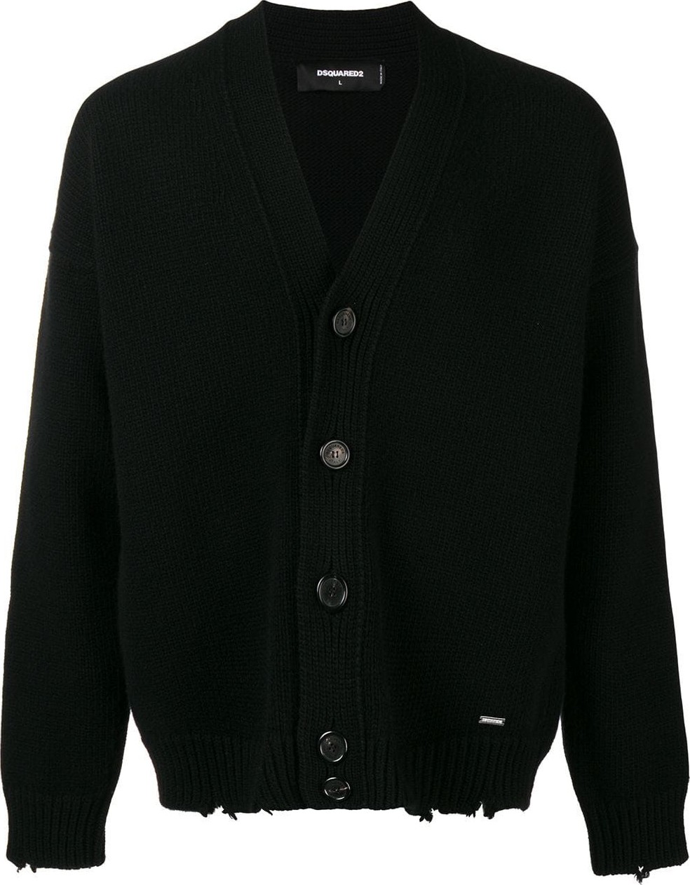 DSQUARED2 chunky frayed cardigan