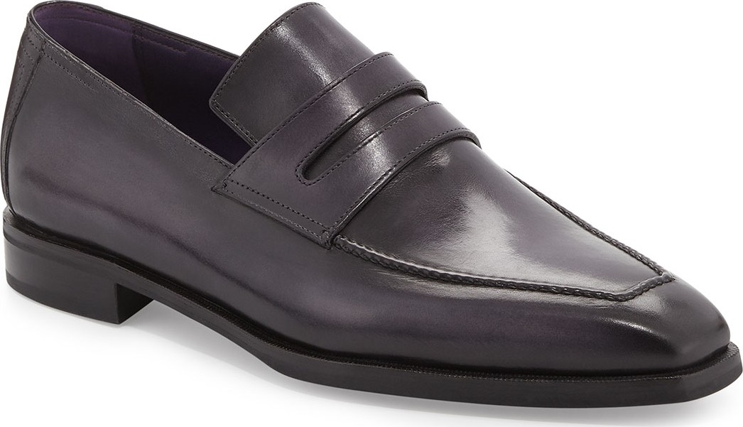 Berluti Andy Leather Loafer, Black