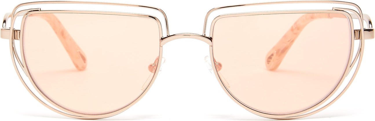 Chloe Carlina half-moon metal sunglasses