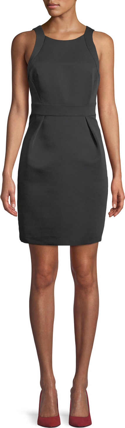 Kate Spade New York sleeveless bow-back faille dress