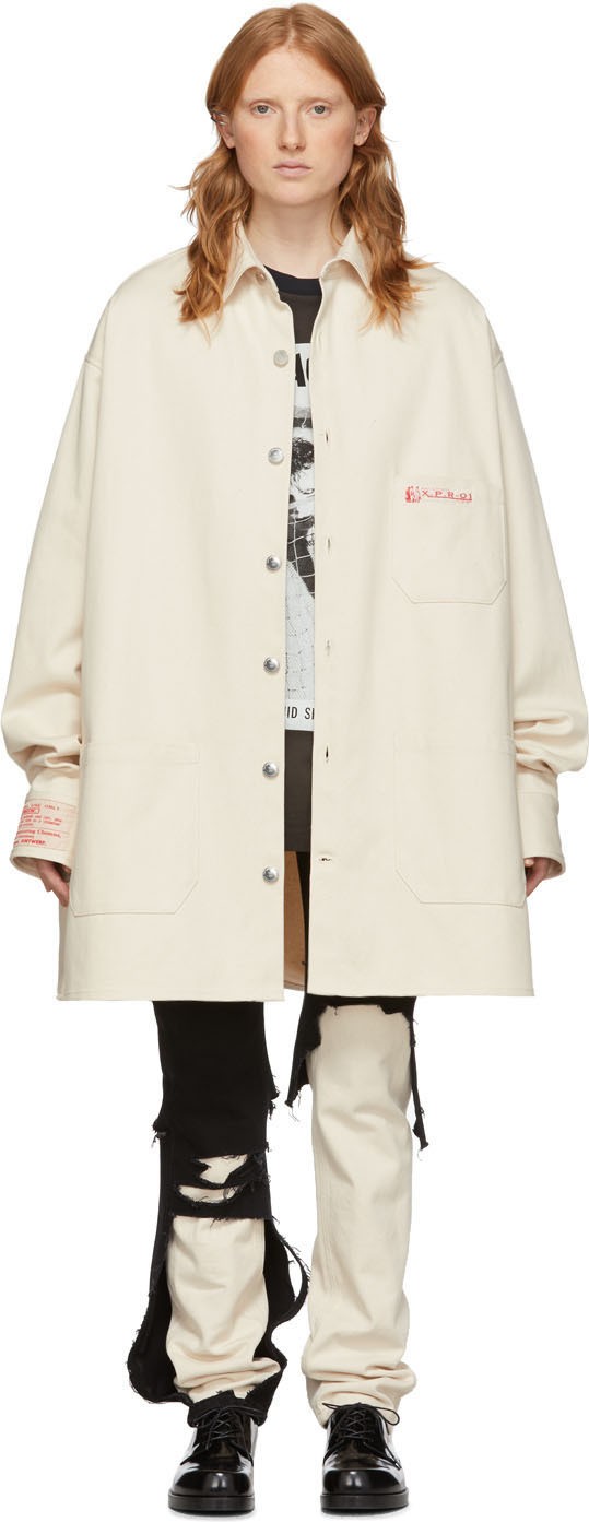 Raf Simons Off-White Denim Big Fit Shirt