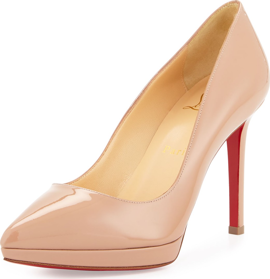 Christian Louboutin Pigalle Plato Patent Red Sole Pump