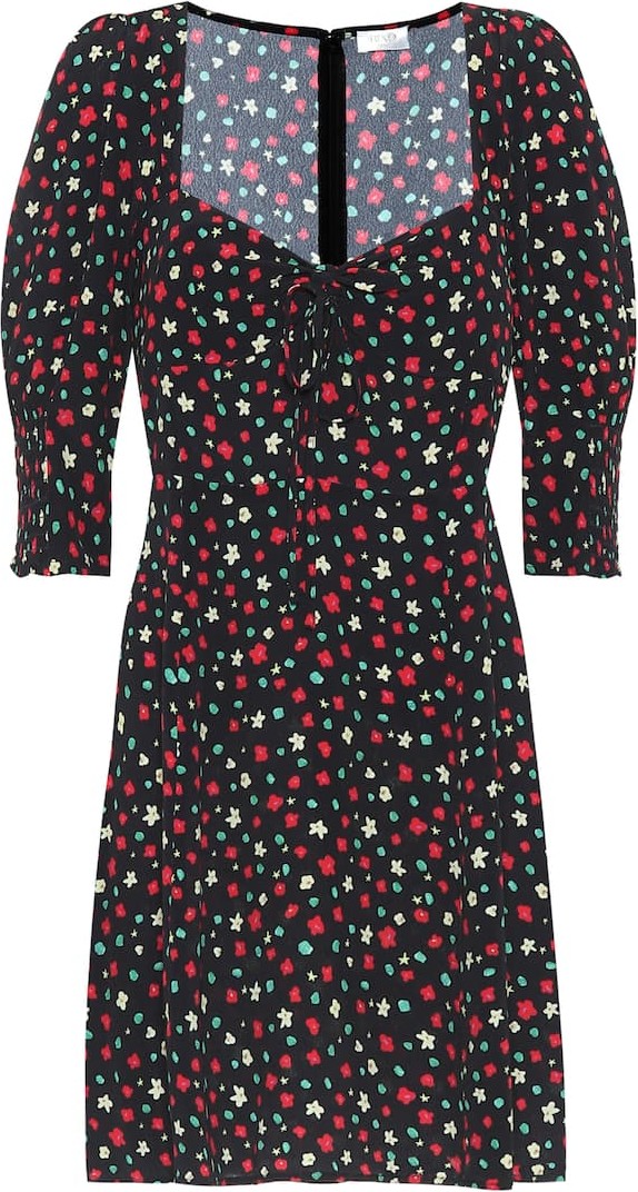 RIXO LONDON Larissa floral crêpe dress