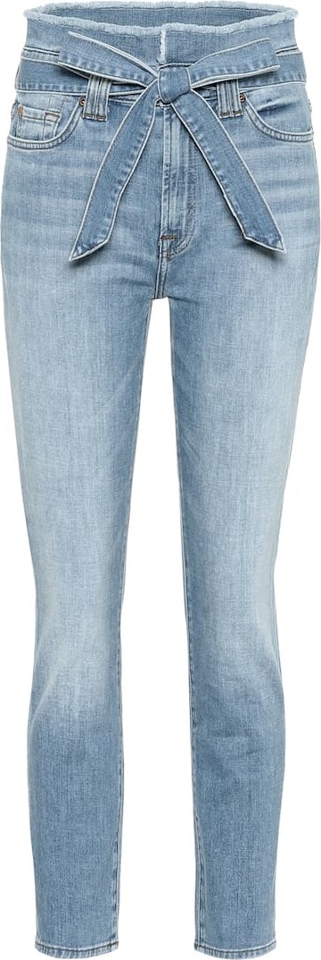 7 For All Mankind Paperbag high-rise skinny jeans