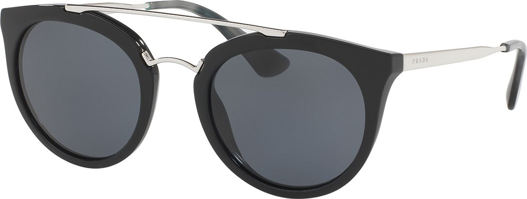 Prada Monochromatic Double-Bridge Cat-Eye Sunglasses