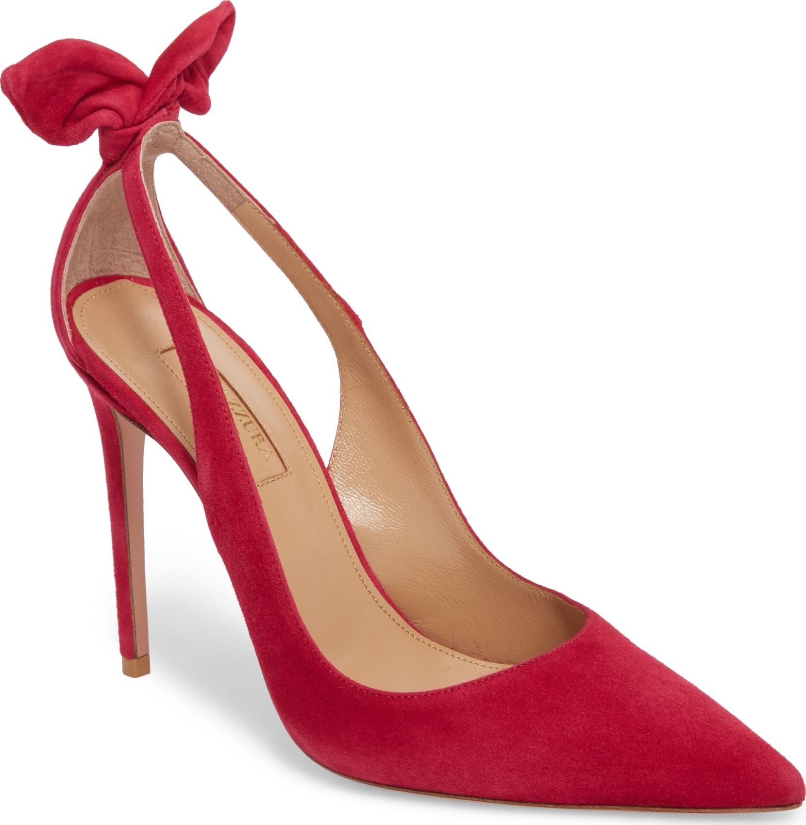 Aquazzura Deneuve Bow Pointy Toe Pump