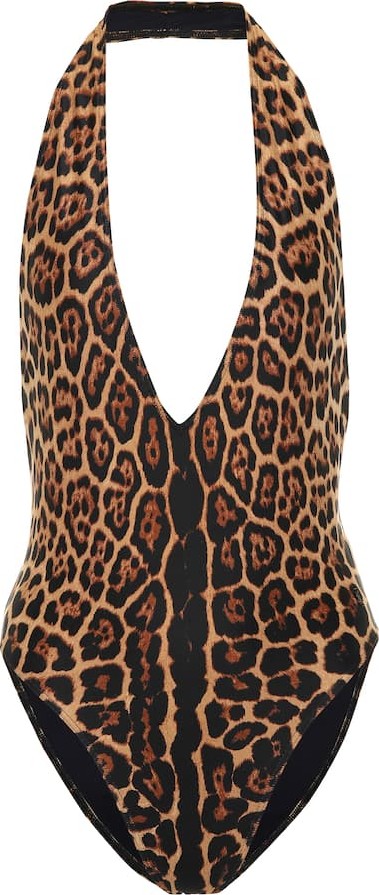 Saint Laurent Leopard-print swimsuit Saint Laurent Leopard-print swimsuit