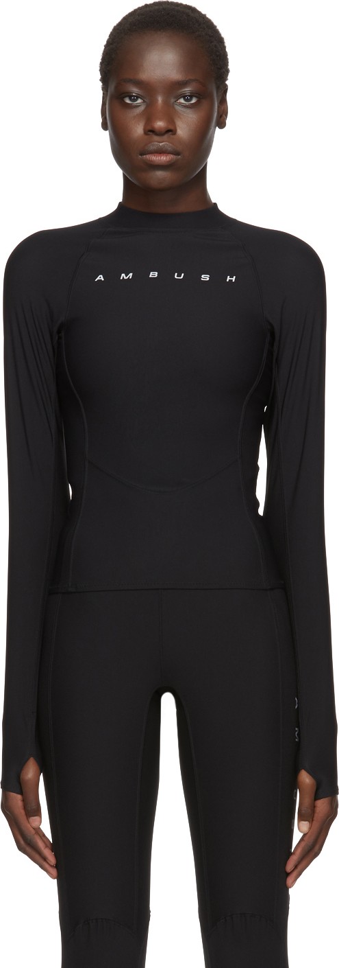 Ambush Black Mini Logo Scuba Turtleneck