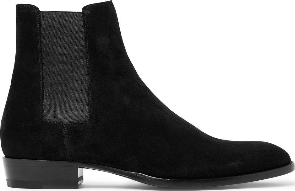 Saint Laurent Wyatt Suede Chelsea Boots