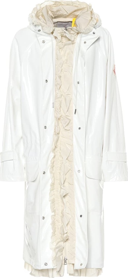 Moncler Genius 4 MONCLER SIMONE ROCHA ruffled vinyl raincoat