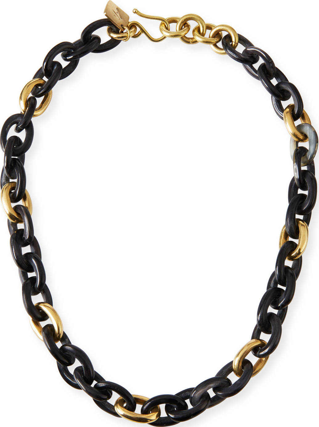 Ashley Pittman Meli Short Collar Necklace in Dark Horn