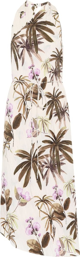 Vince Asymmetric printed dress