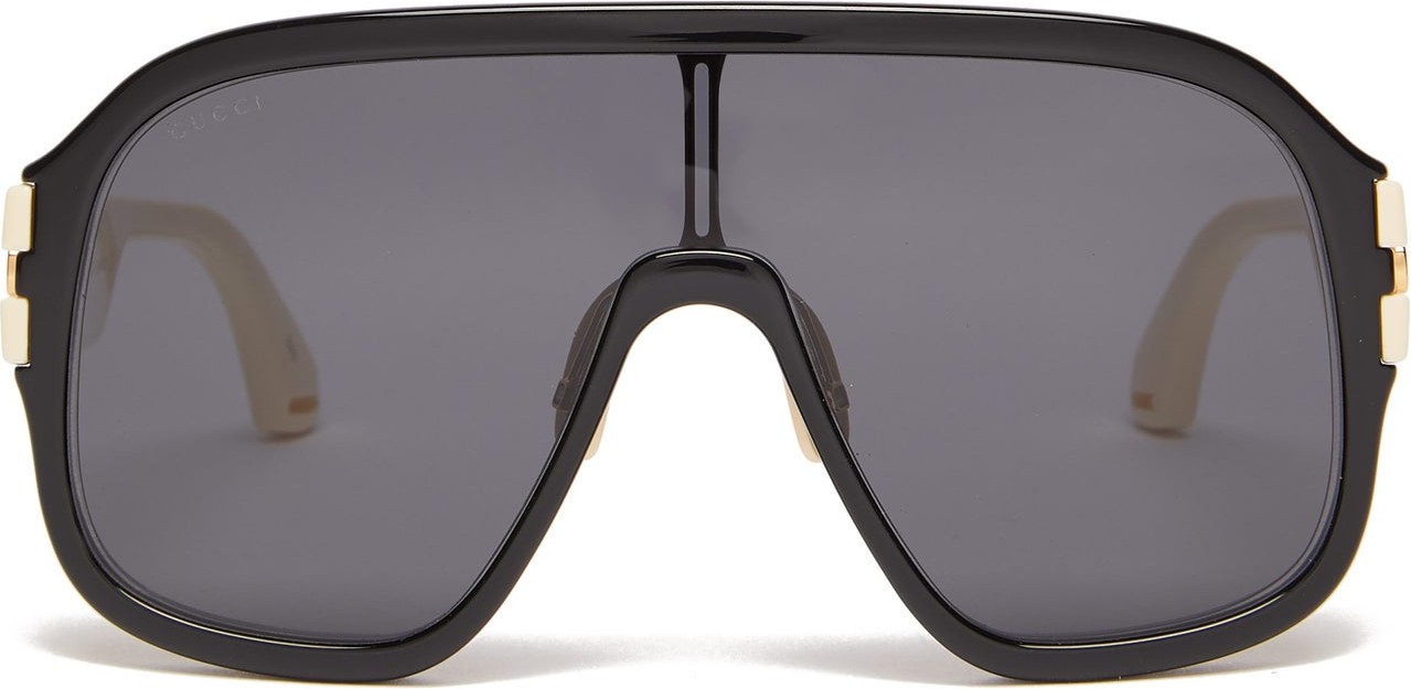 Gucci Oversized D-frame acetate sunglasses
