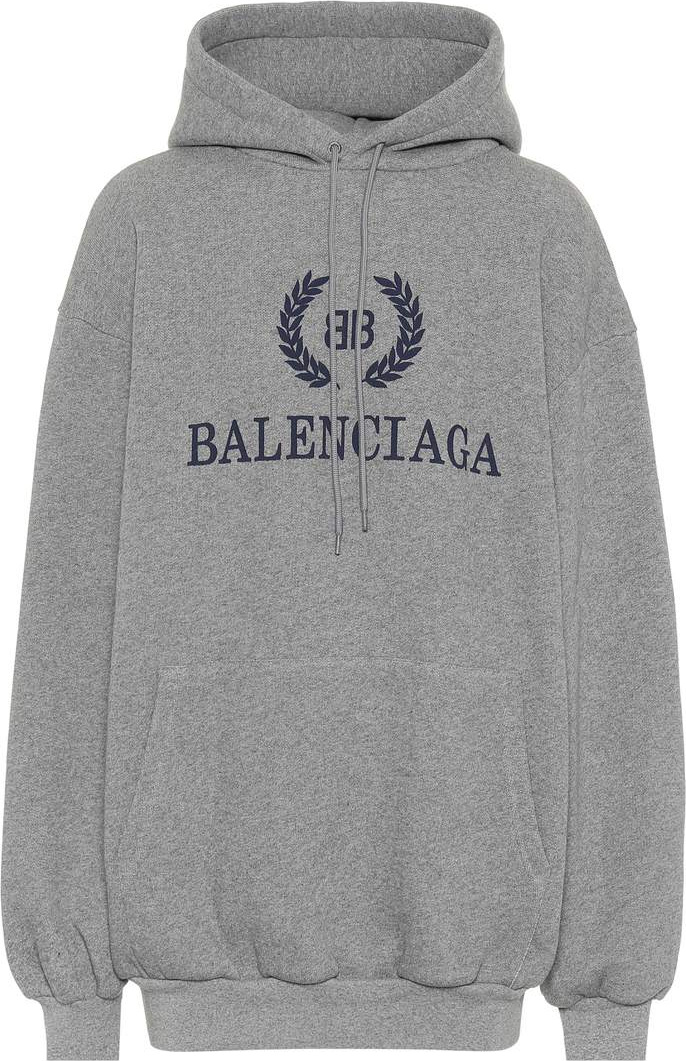 Balenciaga Printed cotton hoodie