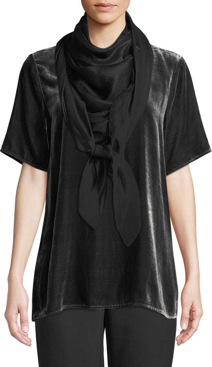 Eileen Fisher Printed Atmospheric Sheen Scarf
