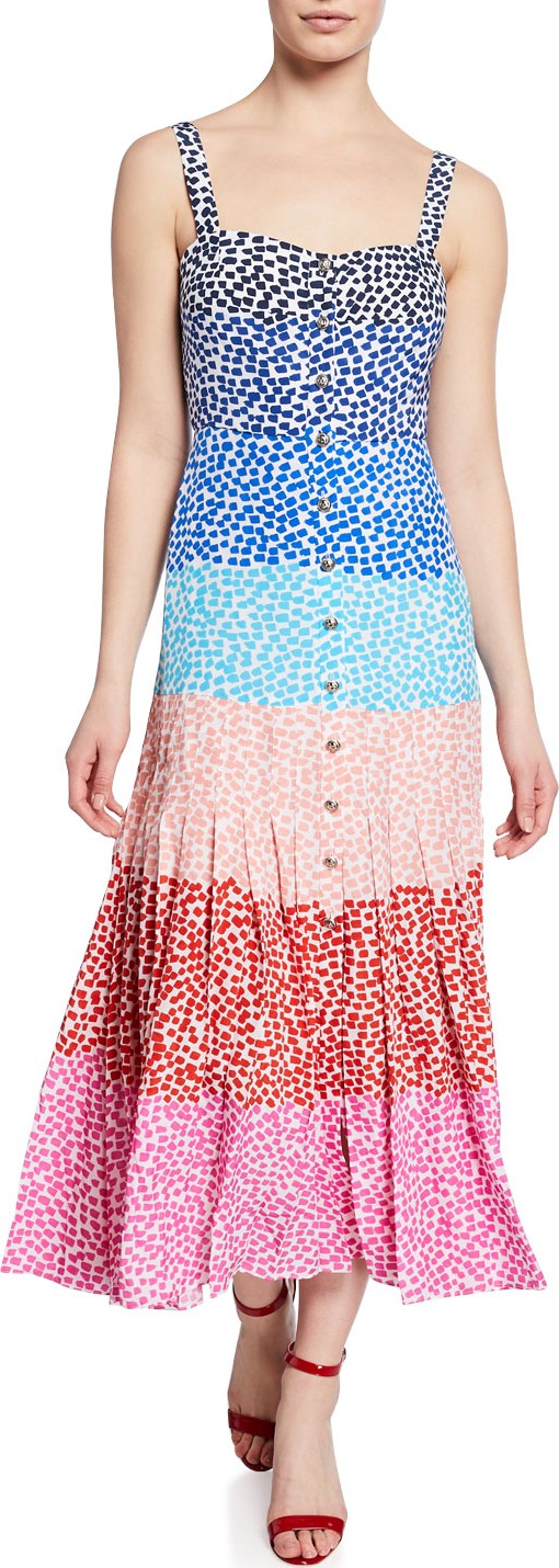 Saloni Karen Rainbow Gradient Dress