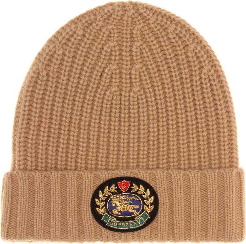 Burberry London England Crest wool and cashmere beanie