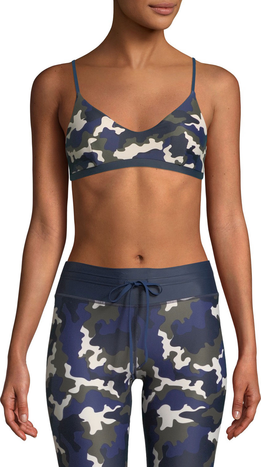 The Upside Zoe Camo-Print Sports Bra