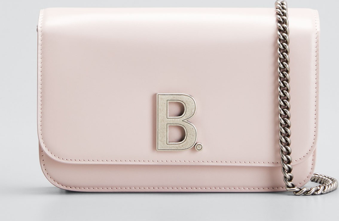 Balenciaga B Shiny Box Wallet On Chain  Bag