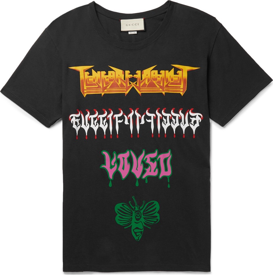 Gucci Printed Cotton-Jersey T-Shirt