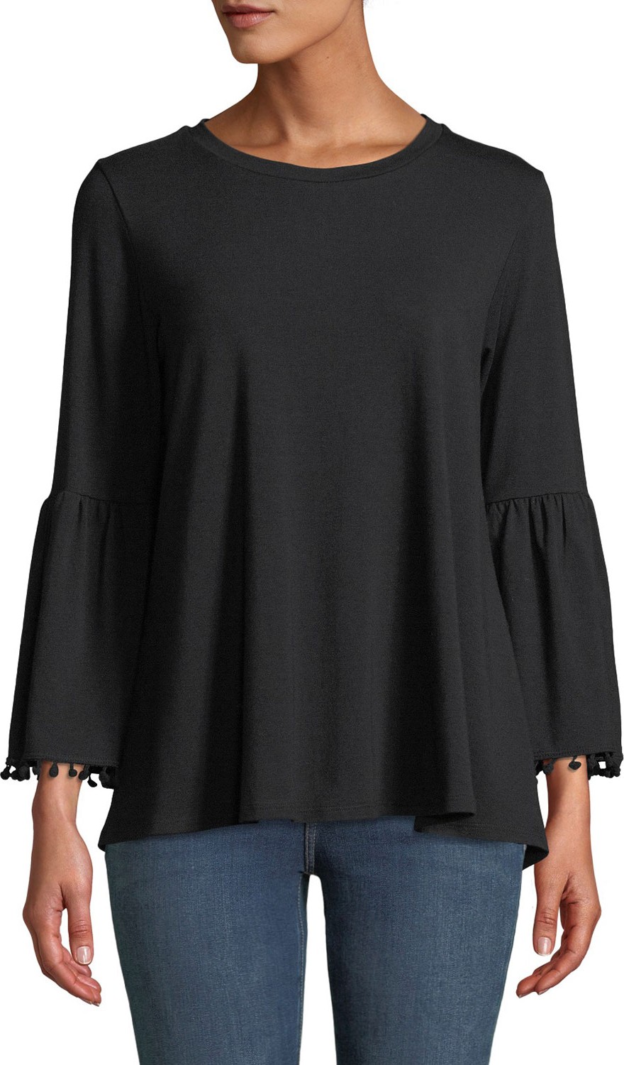 Johnny Was Flute-Sleeve Swing Tee