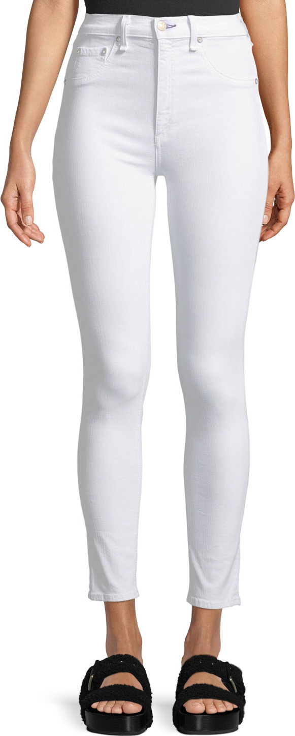 Rag & Bone High-Rise Skinny Ankle Jeans