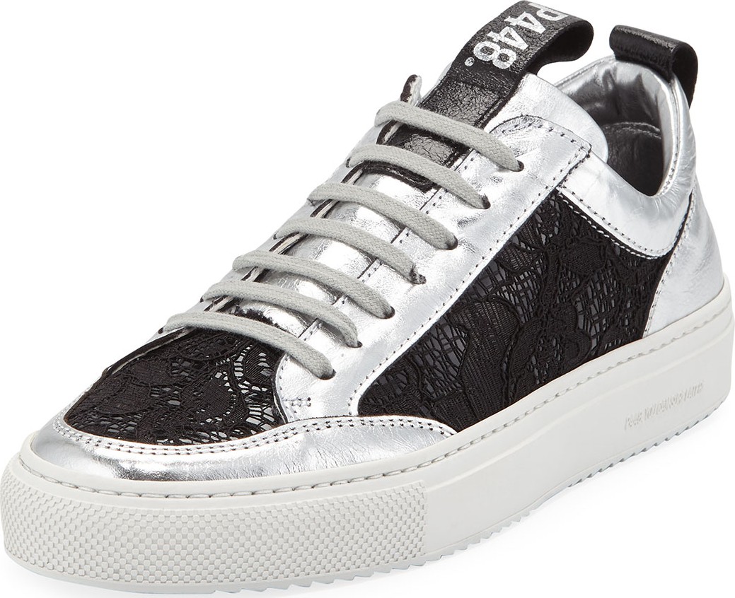 P448 Soho Embellished Patent Leather Sneakers